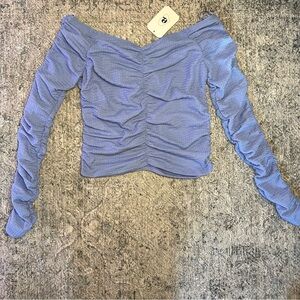 🆕Elodie Rouched Top in Periwinkle Blue